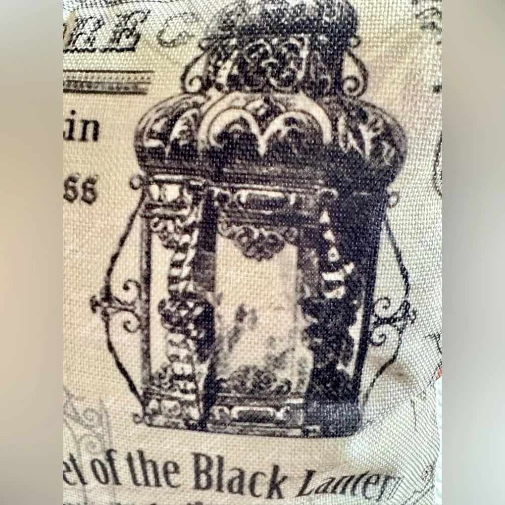 New Rustic Halloween Crow Raven Pumpkin Lantern Decorative Toss Pillow 17” x 17”